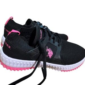 US Polo Assn. tennis shoes Black and pink (7)